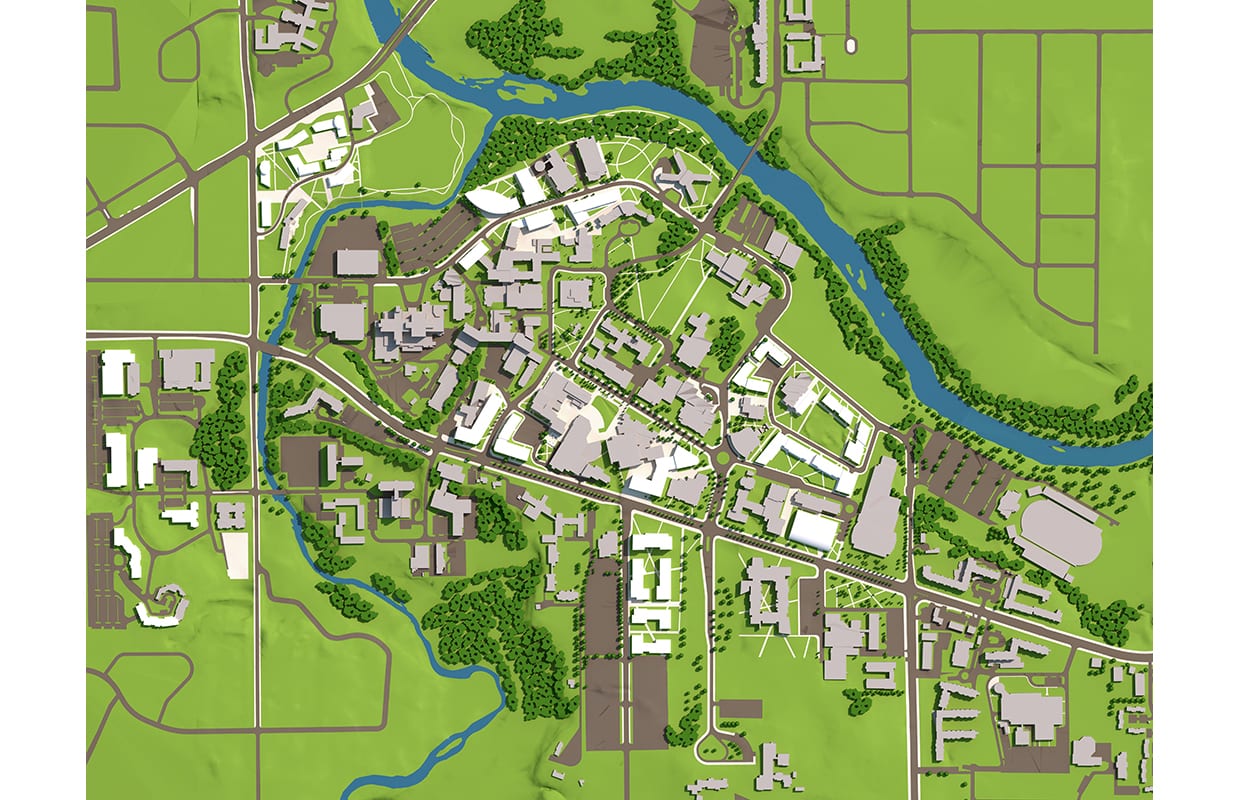 west university map