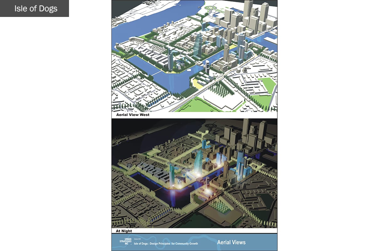 London Docklands Urban Strategies   9 Panel Aerial Views Slide 