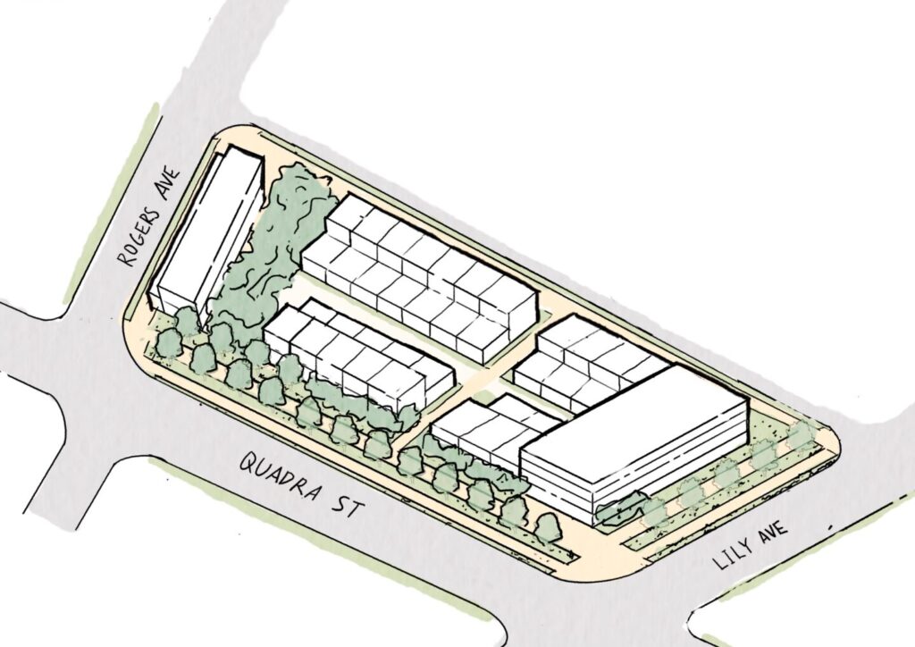 Drawing of District of Saanich Quadra McKenzie Study.